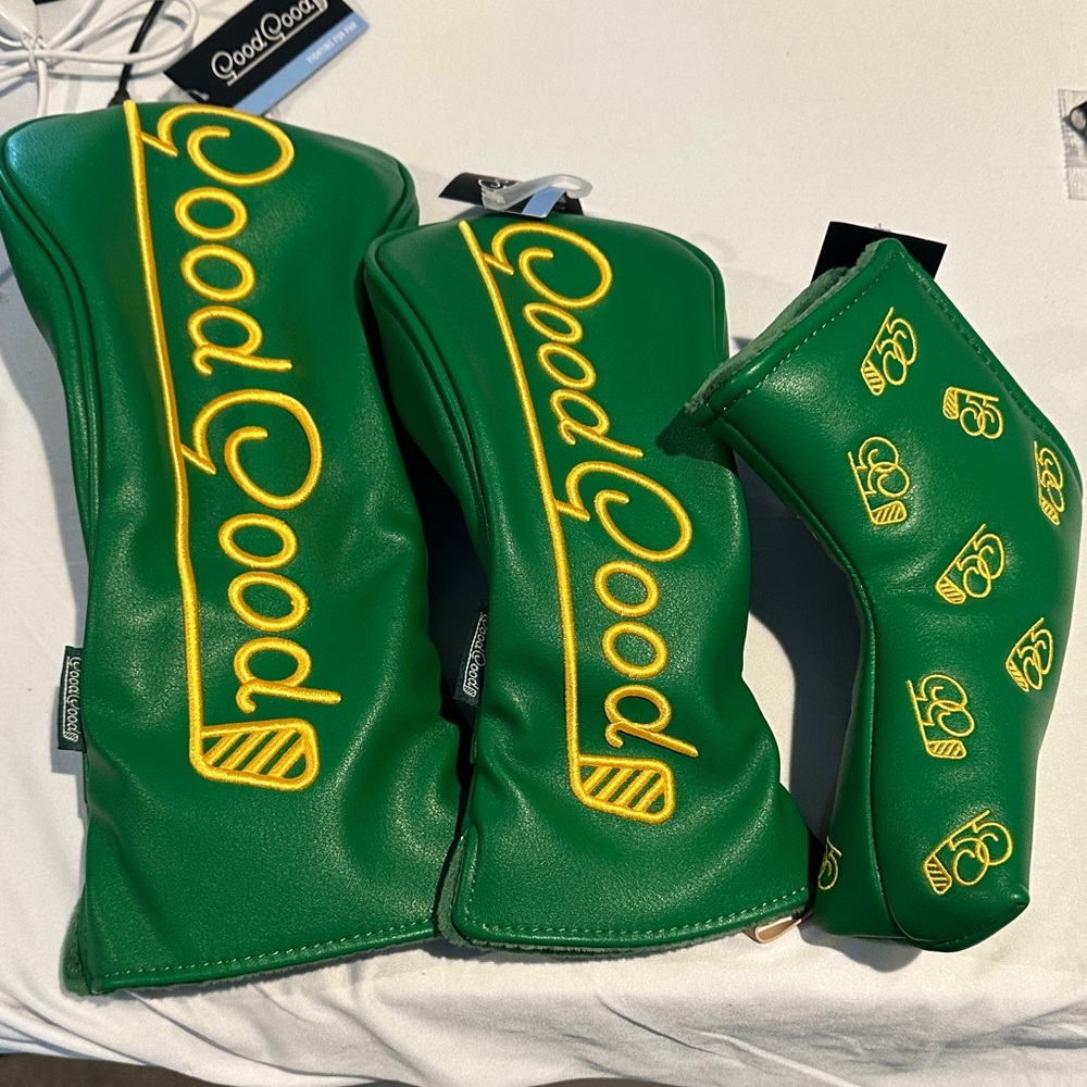 Good Good The Bay Driver/Fairwood and putter Headcovers- NEW Masters colors